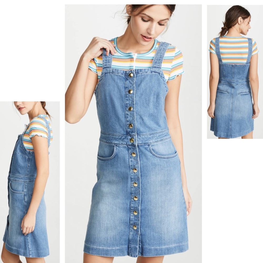 NWOT • Frame Claire Denim Mini Dress - Picture 1 of 8